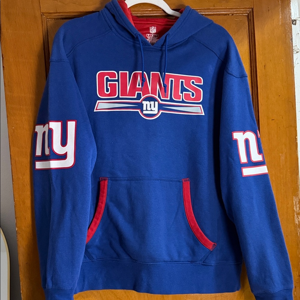 Mens NEW YORK Giants Hoodie with Red Accents